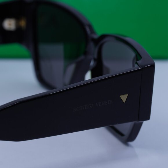 Bottega Veneta BV1285S 001 Square Sunglasses - Black/Grey - Picture 10 of 11